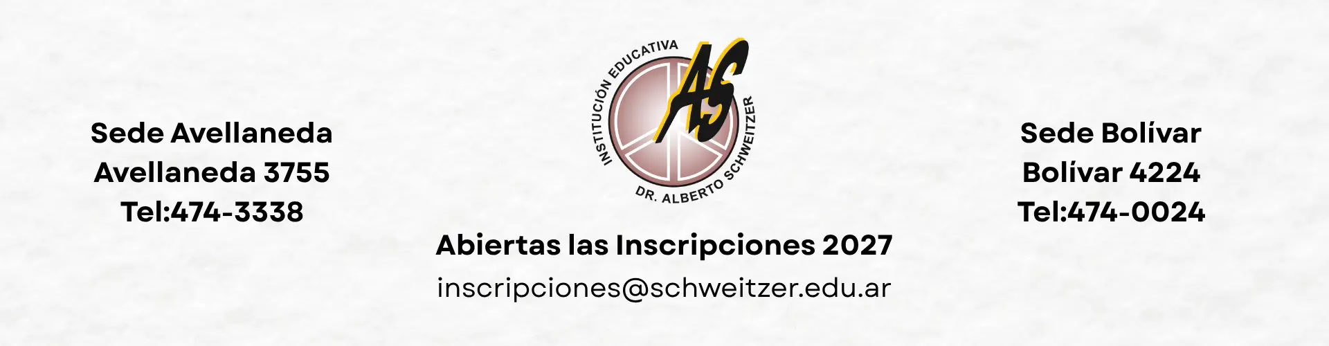 Inscripciones Colegio Schweitzer